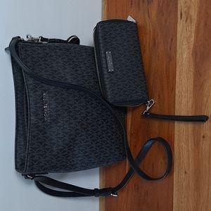 Michael Kors Logo Purse & Wallet Set